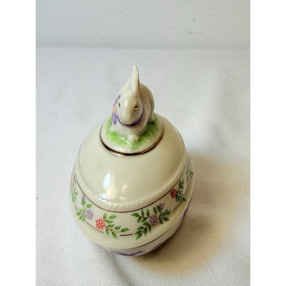 Lenox The Rabbit Easter Egg 1994 Trinket Box Limited Edition - Picture 2 of 6